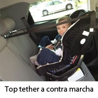 Top Tether en silla a contra marcha