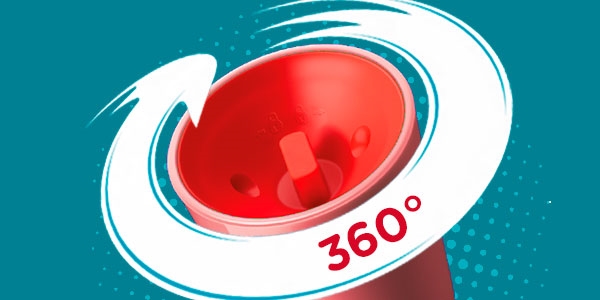 Vaso 360 Rojo