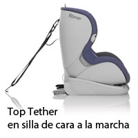 Top Tether en silla de cara a la marcha