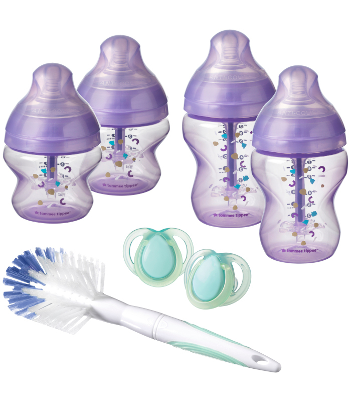 Tommee Tippee Bottles Anti-colic Starter Set Purple