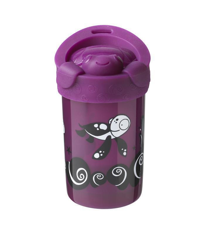 Tommee Tippee Cups No Knoch Lid 18m Purple