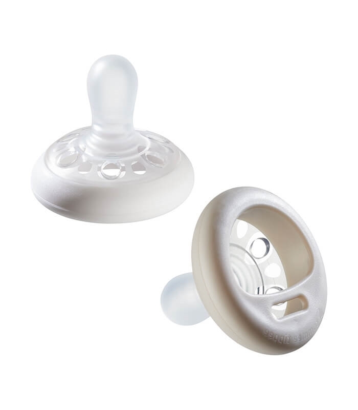 Tommee Tippee Breast-Like Soother, 0-6 months, 2 units