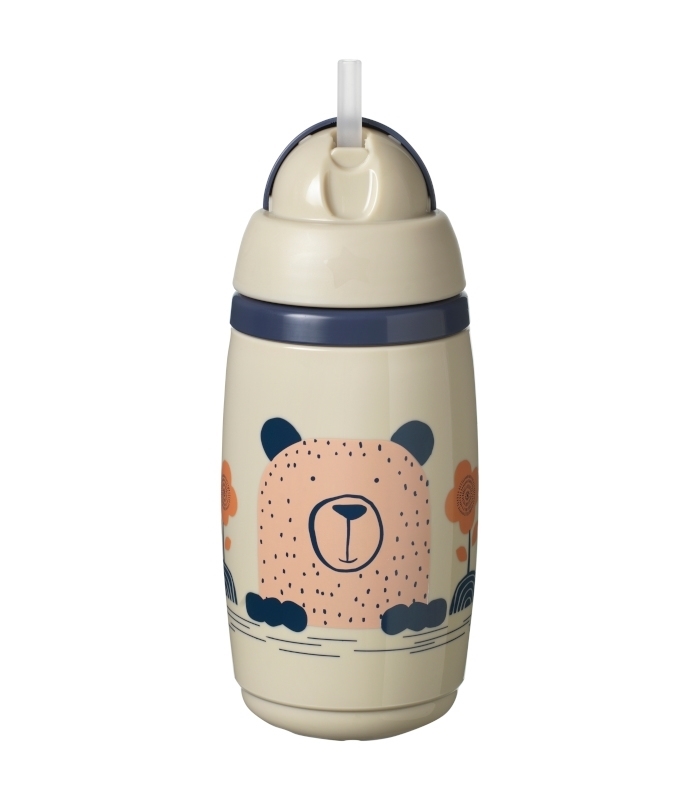 Tommee Tippee Cups Insulated Straw 266ml Grey
