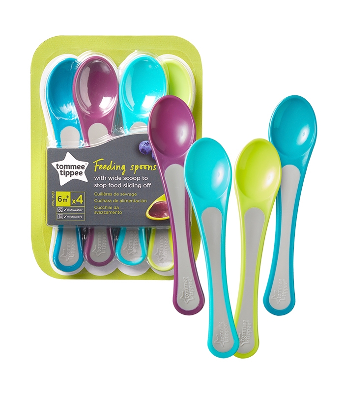 Tommee Tippee Cutlery Spoons 6m Mix x4