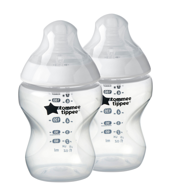 Biberó Tommee Tippee Closer to Nature 260 ml Transparent (2 unitats)