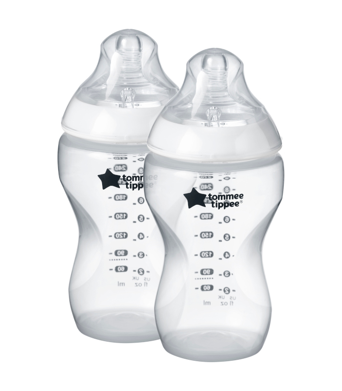 Tommee Tippee Closer to Nature Bottles 340 ml x2 Clear