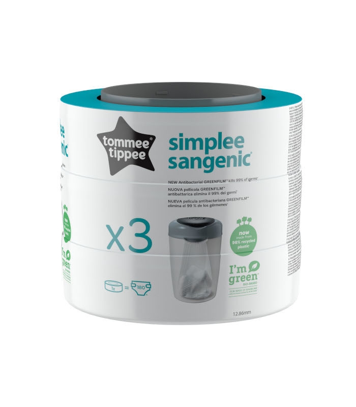 Tommee Tippee Sangenic Simplee Cassetes SIMPLEE x3 W